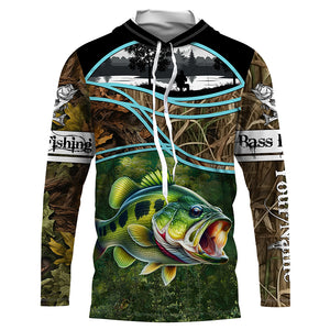 Largemouth Bass fishing team bass shirts for men camo custom Performance Long Sleeve fishing shirts NQSD86
