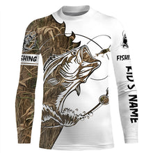 Load image into Gallery viewer, Largemouth Bass fishing tattoo camo fishing team bass shirts for men custom Performance shirt NQSD87