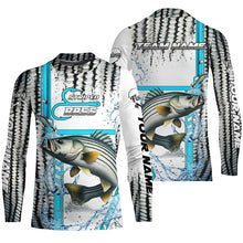 Load image into Gallery viewer, Striped Bass fishing scales custom Striper fishing team jerseys, Striped Bass fishing apparel NQS9143