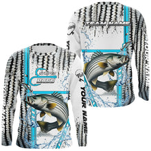 Load image into Gallery viewer, Striped Bass fishing scales custom Striper fishing team jerseys, Striped Bass fishing apparel NQS9143