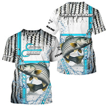 Load image into Gallery viewer, Striped Bass fishing scales custom Striper fishing team jerseys, Striped Bass fishing apparel NQS9143