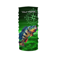 Load image into Gallery viewer, Personalized Peacock Bass Green Long Sleeve Performance Fishing Shirts, Bass compass tournament Shirts NQS6334