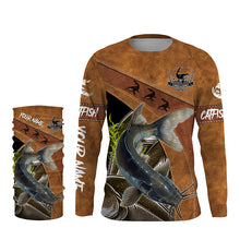 Load image into Gallery viewer, Catfish fishing UV protection customized fishing shirts, performance shirts for men, women, kid NQS2481