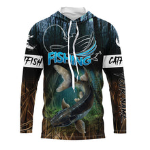 Load image into Gallery viewer, Catfish Fishing Customize gifts for fishing lovers, catfish fishing camo jerseys NQS1787