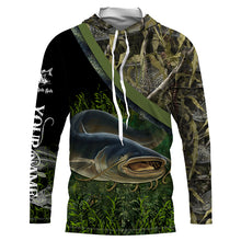 Load image into Gallery viewer, Catfish Fishing camo UV protection quick dry customize name long sleeves shirt NQS708