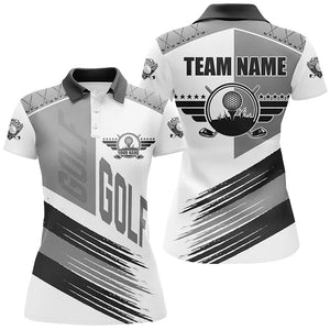 Black and white golf clubs Women golf polo shirts custom team golf shirts, golf attire for ladies NQS8684