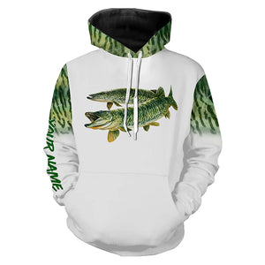 Musky ( Muskie) Fishing 3D All Over print shirts personalized fishing apparel for Adult and kid NQS580