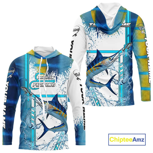 Blue Marlin fishing scales custom Marlin fishing team jerseys, Marlin offshore fishing apparel NQS10870