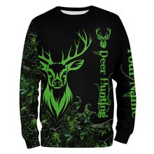 Load image into Gallery viewer, Deer Hunting Green Camo Customize Name 3D All Over Printed Shirts Personalized Deer Hunting gifts NQS2626