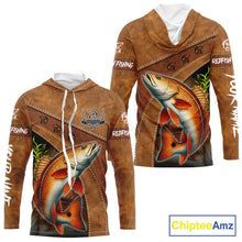 Load image into Gallery viewer, Redfish fishing UV protection custom name fishing shirts, performance shirts for men, women, kid NQS11458