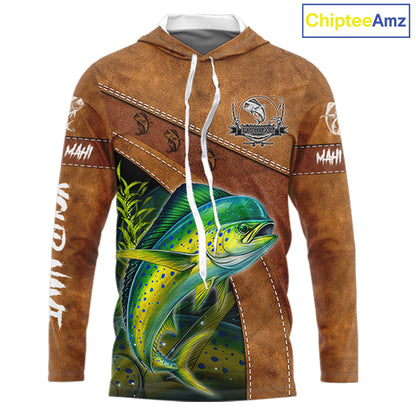 Mahi Mahi fishing UV protection custom name fishing shirts, performance shirts for men, women, kid NQS11459