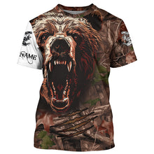 Load image into Gallery viewer, Bear Hunting Camo Customize Name 3D All Over Printed Shirts Personalized Hunting gifts NQS601