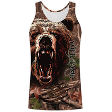 Load image into Gallery viewer, Bear Hunting Camo Customize Name 3D All Over Printed Shirts Personalized Hunting gifts NQS601