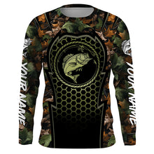 Load image into Gallery viewer, Bass Fishing camouflage UV protection quick dry Custom long sleeves fishing shirt NQS2640