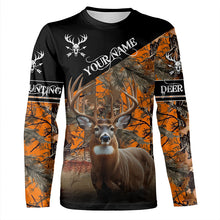 Load image into Gallery viewer, Deer Hunting orange Camo Customize Name 3D All Over Printed Shirts Hunting gift NQS850