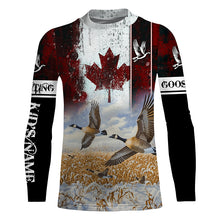 Load image into Gallery viewer, Canada Goose hunting Customize Name 3D All Over Printed Shirts Personalized Waterfowl Hunting gifts NQS851