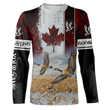 Load image into Gallery viewer, Canada Goose hunting Customize Name 3D All Over Printed Shirts Personalized Waterfowl Hunting gifts NQS851