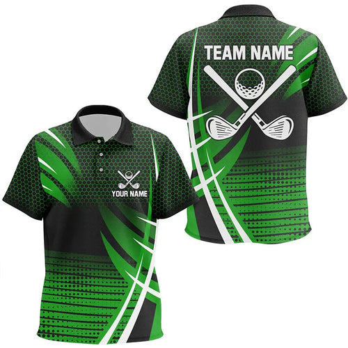 Kid golf polos shirts custom cool golf shirts, golfing gifts for team | Green NQS7487