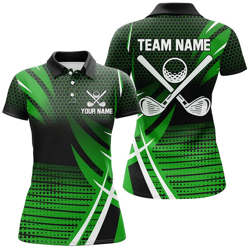 Womens golf polo shirts custom cool golf shirts, golfing gifts for team | Green NQS7487