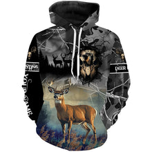 Load image into Gallery viewer, Deer hunting Skull camo Custom Name 3D All over print shirts - personalized hunting gifts - NQS729