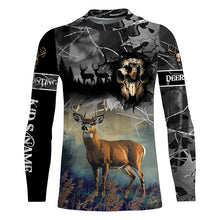 Load image into Gallery viewer, Deer hunting Skull camo Custom Name 3D All over print shirts - personalized hunting gifts - NQS729