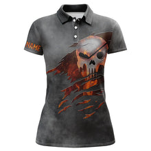 Load image into Gallery viewer, Womens golf polo shirts fire golf skull custom ladies golf outfits, personalized golf gifts for womens NQS6173