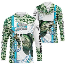 Load image into Gallery viewer, Crappie fishing green scales custom Crappie fishing team jerseys, Crappie fishing apparel NQS8745