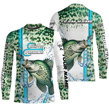 Load image into Gallery viewer, Crappie fishing green scales custom Crappie fishing team jerseys, Crappie fishing apparel NQS8745