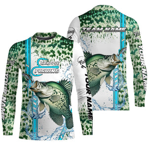 Crappie fishing green scales custom Crappie fishing team jerseys, Crappie fishing apparel NQS8745