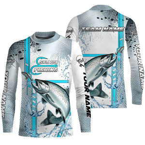 Chinook Salmon fishing scales custom Salmon fishing team jerseys,  Salmon fishing apparel NQS8746