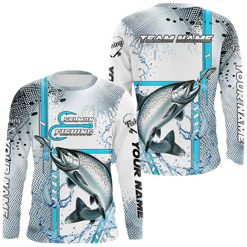 Chinook Salmon fishing scales custom Salmon fishing team jerseys,  Salmon fishing apparel NQS8746