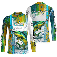 Load image into Gallery viewer, Mahi Mahi fishing green scales custom Mahi mahi fishing team jerseys, Dorado fishing apparel NQS8747