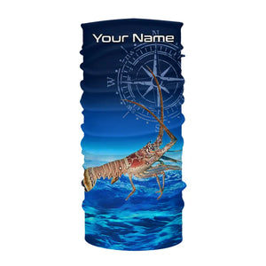 Personalized Florida Spiny Lobster Blue Fishing Shirt NQS9735 - KYC