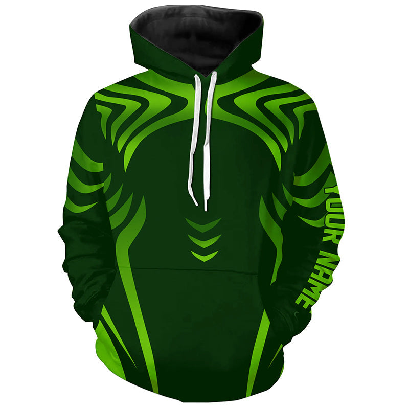 Green gradient Golf Hoodies custom Hooded tops for men, women, personalized golf gifts NQS8338