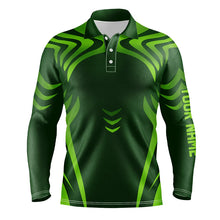 Load image into Gallery viewer, Green gradient Mens golf polo shirts custom golf clothes for men, personalized golf gifts for men NQS8338