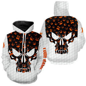 Halloween pattern Golf Hoodies custom skull golf ball shirt, best golf wear NQS8542