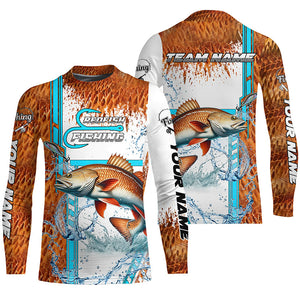 Redfish fishing scales custom Red Drum fishing team jerseys, Redfish fishing apparel NQS9016