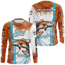 Load image into Gallery viewer, Redfish fishing scales custom Red Drum fishing team jerseys, Redfish fishing apparel NQS9016