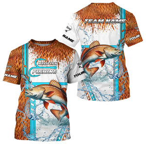 Redfish fishing scales custom Red Drum fishing team jerseys, Redfish fishing apparel NQS9016