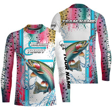 Load image into Gallery viewer, Rainbow Trout fishing scales custom Rainbow Trout fishing team jerseys, Rainbow Trout fishing apparel NQS9017