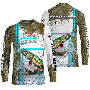 Northern Pike fishing scales custom Pike fishing team jerseys, Northern Pike fishing apparel NQS9019