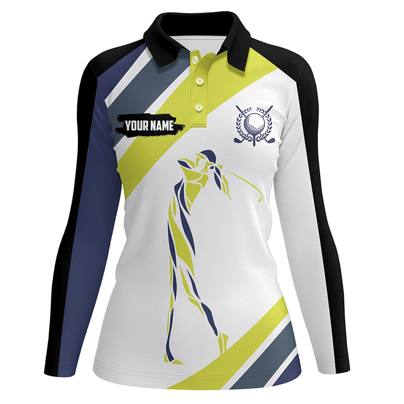 Womens golf polo shirts custom sport golf attire for women, golfing gifts for ladies NQS7533