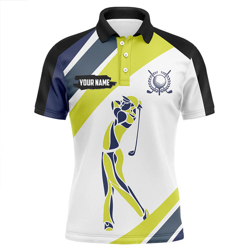 Mens golf polo shirts custom sport golf attire for men, golfing gifts for mens NQS7533