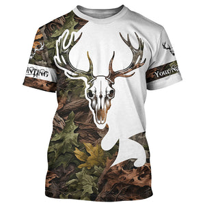 Deer skull reaper hunting big game camouflage hunting clothes Customize 3D All Over Printed Shirts NQS1044
