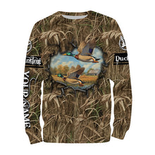 Load image into Gallery viewer, Duck hunt camouflage Customize Name 3D All Over Printed duck hunting Shirts NQS1053