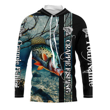 Load image into Gallery viewer, Crappie Fishing Custom performance long sleeves   fishing shirt, Team crappie fishing jerseys NQS642