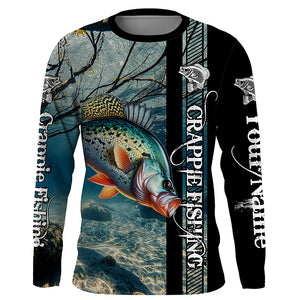 Crappie Fishing Custom performance long sleeves   fishing shirt, Team crappie fishing jerseys NQS642