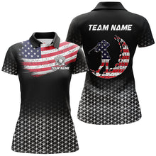 Load image into Gallery viewer, Womens golf polo shirts custom American Flag patriotic team ladies golf outfits, best golf gifts NQS8132