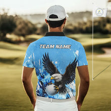 Load image into Gallery viewer, Blue Eagle Men's Golf Polo Shirts Custom Team Golf Outfit, Gift For Golf Lovers NQS11340
