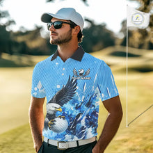 Load image into Gallery viewer, Blue Eagle Men's Golf Polo Shirts Custom Team Golf Outfit, Gift For Golf Lovers NQS11340